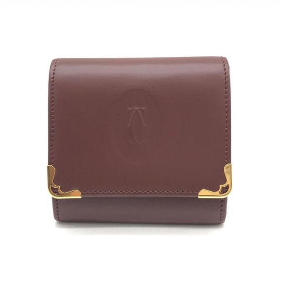 Cartier Burgundy Coin Wallet - Picture 8 of 10
